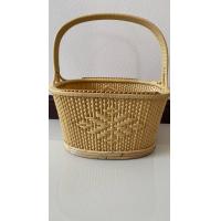 ราคา งานทำมือ ตะกร้าหวาย ลายกลีบจันทร์ ไซส์ M (21405876125)