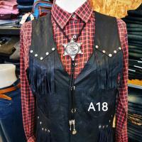 ราคา โบโลไทด์ สร้อยคาวบอย เนคไทสไตล์คาวบอย เข็มกลัดคาวบอย Bolo tie Cowboy Necklace Set A จี้โลหะ (21533982793)