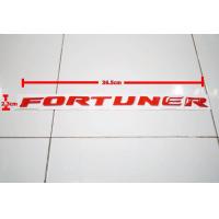 ราคา V2ป้ายตัวอักษร TOYOTA FORTUNER พลาสติกสีแดง ขนาด 36 5x2 3cm ติดตั้งด้วยเทปกาวสองหน้าด้านหลัง (419026206)