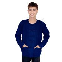 ราคา สั่งเผื่อ1ไซส์ เสื้อม่อฮ่อมหม้อห้อมผู้ชายแขนสั้น แขนยาว คอกลม กระดุมจีน SP01SP06 (9694999017)