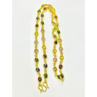 ราคา สร้อยสังวาลย์ชุดสีแฟนซี หุ้มขอบหนาสวย งานเคลือบพิเศษเกรด A ยาว 24 นิ้ว สวมหัวได้ (21325398198)