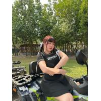 ราคา เสื้อคาร์โก้สกรีนลายไซส์ใหญ่ เนื้อผ้ายืดนิ่ม สาวอวบอ้วนเซ็กซี่ (21425496739)