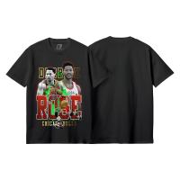 ราคา เสื้อยืดคอกลมNba ROSE เสื้อยืดผ้าฝ้าย แขนสั้น พิมพ์ลาย 30s s m l xl xxl kaos Basketball distro kobe bryant stephen curry morant memphis chicago bulls bootleg michael jordan สําหรับผู้ชาย ผู้หญิง S 5XL