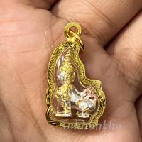 ราคา จี้พญาปุริสาท เหลี่ยมกรอบทอง แถมฟรี ผ้ายันต์ท้าวเวส (15819637670)