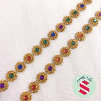 ราคา แพคใหญ่850เม็ด สังวาลย์พลอยคละสียาว 10หลา (19526056790)