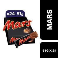 ราคา Mars Chocolate Bar 51g x 24 box มาร์ส ช็อกโกแลตบาร์ 51ก x 24 ยกกล่อง (17426945129)