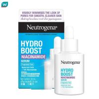 ราคา Neutrogena นูโทรจีนา ไฮโดร บูสท์ ไนอะซินาไมด์ เซรั่ม 30 มล เซรั่ม ผิวดูเรียบเนียน กระจ่างใส (21603690098)