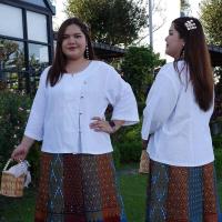 ราคา อก 50 52 54 56 58 60 62 64 เสื้อผ้าฝ้าย เสื้อพื้นเมือง เสื้อผ้าคนอ้วน เสื้อไทยประยุกต์ (21459841252)