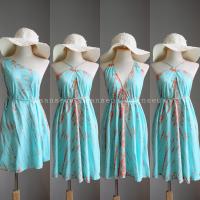 ราคา Mini beaches dress เดรสสั้นสไตล์ฮาวาย เดรสไปทะเล เดรสมัดย้อม (18209675654)