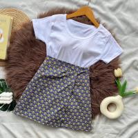 ราคา ชุดเซ็ตลายไทย ต้อนรับวันสงกรานต์ เสื้อขอบกางเกงกระโปรงลายไทย สวยมาก (21570434718)