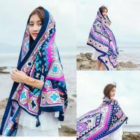 ราคา ผ้าพันคอ ผ้าคลุมไหล่โบฮีเมียน ผ้าพันคอหญิง scarf shawl scarves ผ้าคลุมไหล่สไตล์โบฮีเมียน ผ้าหนา กันแดด กันลม (9988109168)