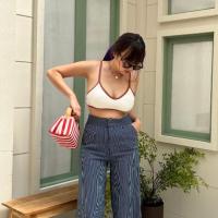 ราคา SUMMER BRA I บิกินีบราบน บราบนสีสันสดใส สายเดี่ยวตัวสั้นครอปท็อป เสื้อสายเดี่ยวสีพื้น บราสายเดี่ยวมีฟองน้ำ บิกินีชุดว่าย (19457320069)