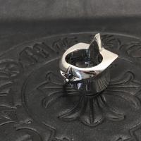 ราคา TOP Chrome Heart S925 Silver Large Pentagram Ring Thick and Classic Style (20380289175)