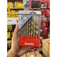 ราคา Makita D 44199 ดอกสว่านเจาะเหล็ก สีทอง HSS TIN 1 10 มม 10ดอก ชุด ของแท้ ส่งด่วน (21382066076)