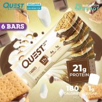 ราคา Quest Protein Bar 6 Bar โปรตีนบาร์ ขนมคลีน (21421576240)