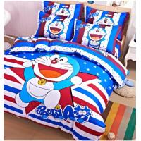 ราคา ชุดผ้าปูที่นอน ครบชุด 6 ชิ้น มีผ้านวม 6ฟุต 5ฟุต 3 5ฟุต โดเรมอน ผ้าปูที่นอนลายโดเรม่อน (17480632932)