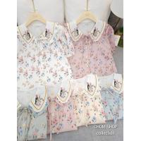 ราคา พร้อมส่ง เสื้อเชิ้ต เสื้อแฟชั่น ป้ายChom อก42 ยาว24 ผ้าไม่ยืด ผ้าเปลือกไม้ คอบัว งานปักน่ารักๆ แขนสั้น กระดุมหน้า มีสายผูกโบว์น่ารักๆ ดีเทลสวย ดูดี เนื้อผ้าดี ผ้าใส่สบาย ไม่ร้อน ไม่ต้องรีด ใส่ได้หลายโ