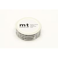 ราคา mt masking tape border black MT01D392 เทปตกแต่งวาชิ ลาย border black แบรนด์ mt masking tape ประเทศญี่ปุ่น (7760797048)