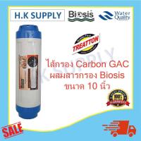 ราคา UDF ไส้กรองน้ำ คาร์บอน GAC ขนาด 10 นิ้ว Granular Activated Carbon เครื่องกรองน้ำ ตู้น้ำหยอดเหรียญ Biosis UDF Hydromax Treatton FastPure Unipure GAC B (17347510661)