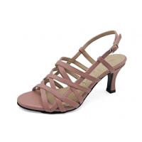 ราคา TAYWINแท้ เทวินทร์แท้ รองเท้าแตะส้นสูงหนังแท้ SC 69 Size35 41 หนังนิ่มสีชมพูอ่อน (13035473519)