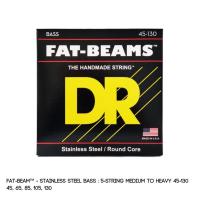 ราคา สายเบส DR Strings Fat Beams Stainless Steel Bass Strings FB 45FB5 45FB5 130 (17752126443)
