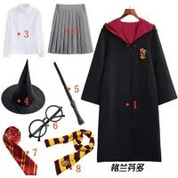 ราคา Fast delivery Harry costume cos wizard robe cloak childrens performance school uniform magic robe school suit peripheral (19704305585)