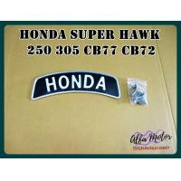 ราคา FRONT FENDER NAME PLATE SET Fit For HONDA SUPER HAWK 250 305 CB77 CB72 ป้ายชื่อ บังโคลนหน้า ฮอนด้า สีดำ ตัวหนังสือขาว (10905755092)