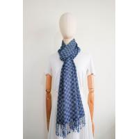 ราคา ผ้าพันคอย้อมคราม ทอมือ 4 ตะกอ (21185199837)