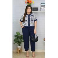 ราคา ชุดเซตสาวอวบ พลัสไซส์ ชุดเซตไซส์ใหญ่ ชุดเซต 2 ชิ้นชุดเซตเสื้อแต่งกระเป๋า กางเกงขาวยาว เสื้อยาว22นิ้วความยาวกางเกง38นิ้ว (21588370766)