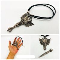 ราคา มีดห้อยคอ มีดพก KD003 พร้อมสายห้อยคอ พร้อมส่ง ราคาถูก (18880366859)