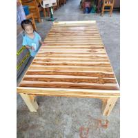 ราคา เตียงนอน เตียงนอนไม้ระแนง เตียงกั้นหัวกั้นท้าย ไม้จริง ไม้สัก (19183380667)