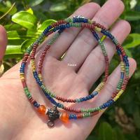 ราคา F3434 สร้อยคอลูกปัดโบราณ ทวารวดี พร้อมหัวขุนห้อยพระ ขนาด 2 5 6 มิล ยาว 67 เซนติเมตร สภาพตามรูป (21421489922)