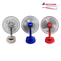 ราคา Accord Prevail 16 EURO พัดลมตั้งโต๊ะ 16 นิ้ว มี 3 สี น้ำเงินแดงเทา (21342369152)