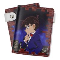 ราคา กระเป๋าสตางค์นักสืบโคนันสำหรับผู้ชายกระเป๋าใส่เหรียญแบบสั้นหนัง PU แนวตั้งลายการ์ตูนน่ารักสำหรับเด็กและวัยรุ่นนักเรียน (12460635373)