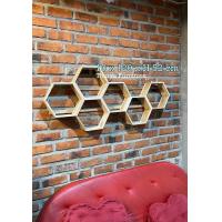 ราคา ชั้นวางของไม้สัก รังผึ้ง 6 ช่อง ชั้นวางของ ชั้นวางของแขวนผนัง ชั้นแขวนผนังไม้สัก ชั้นติดผนัง (17203231882)