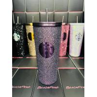 ราคา แก้วเก็บความเย็น Starbucks รุ่น Limited ครบรอบ25 ปี สีม่วงโรสโกลด์ และ แก้วLimited Blackpink สีชมพู ขนาด 710 ml หลอด พร้อมกล่องอย่างดี (21585547084)