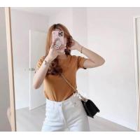 ราคา เสื้อยืดคอกลม ผ้าคอตตอน ป้ายTOPSHOP พร้อมส่ง (20157910462)