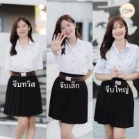 ราคา กระโปรงทรงพลีท จีบเล็ก จีบใหญ่ จีบทวิส freesize23 28 ยาว14 40 (19903401498)