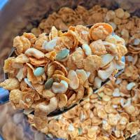 ราคา คอนเฟลกคาราเมล สูตรหวานน้อย ผสมธัญพืช ไม่ใส่ลูกเกด ขนม (20566751003)