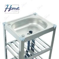 ราคา HOMENINE ซิ้งค์ล้างจาน อ่างล้างจาน สแตนเลส 3ชั้น เล็ก โครงสแตนเลสเงา (21496907671)
