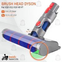ราคา Qbag อุปกรณ์ Dyson V7 V8 V10 V11 อะไหล่ หัว หัวดูดฝุ่น หัวต่อ หัวแปรง ขาตั้ง Absolute Fluffy Soft Roller Head Quick Release Electric Floor Head for Vacuum Cleaner Repair Parts (20527978552)