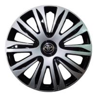ราคา Wheel Cover ฝาครอบกระทะล้อ ขอบ R 15 นิ้ว ลาย ดุม TOYOTA ดุมดำเงิน wc83 1 ชุด มี 4 ฝา จบในร้านเดียว จัดส่งไว (20538148695)