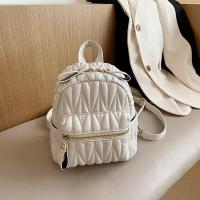 ราคา กระเป๋าเป้ผู้หญิงกระเป๋าใบเล็กจับจีบแฟชั่นกระเป๋าลำลองผู้หญิงกระเป๋าสะพายหลังฤดูใบไม้ร่วงกระเป๋าใบเล็กมินิแฟชั่นอินเทรนด์สไตล์เกาหลี (20188688524)