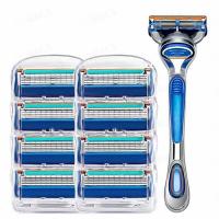 ราคา ใบมีดโกนหนวด 5 ชั้น สําหรับ Gillette Blades ProGlide G5 Fusion 5 Gillette Fusion 5 Proglide Proshield 5 ชั้นใบมีดโกนหนวดสําหรับผู้ชาย TRIMLINE มีดโกน มีดโกนหนวด แบบ 5 ใบมีด พร้ (20302588073)