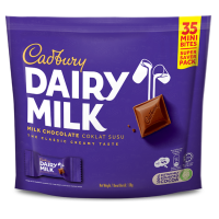 ราคา Cadbury Dairy Milk Chocolate 35 Mini Bites 158g (21622466905)