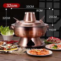 ราคา หม้อไฟปักกิ่งเก่ารุ่นเป็ดแมนดารินถ่านทองแดงเทียมใช้ในบ้านเนื้อแกะชาบูชาบูหม้อทองแดงโบราณหม้อไฟสแตนเลสทองแดงบริสุทธิ์ (20660161656)