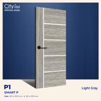 ราคา ประตู วงกบ Combo Set โมเดิร์น gray ประตูสำเร็จรูป SMART HDF วงกบไม้จ๊อยซ์ สีโอ็คดำ ประตูภายใน ประตูโมเดิร์น ประตูห้องนอน ประตูห้องทำงาน (20966184058)