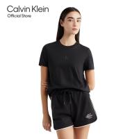 ราคา CALVIN KLEIN เสื้อยืดแขนสั้นผู้หญิง ทรง Regular รุ่น J223786 BEH สีดำ (21161072868)
