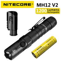 ราคา Nitecore MH12 V2 CREE XP L2 V6 LED 1200 Lumens 21700 ไฟฉาย อเนกประสงค์ พร้อมแบตเตอรี่ 5000 mAh (21493749487)