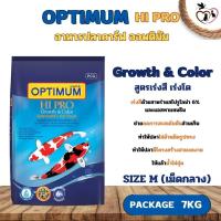 ราคา OPTIMUM HIPRO อาหารปลาคาร์ฟ สูตรเร่งสี เร่งโต size M เม็ดกลาง ขนาด 7KG (21395730015)